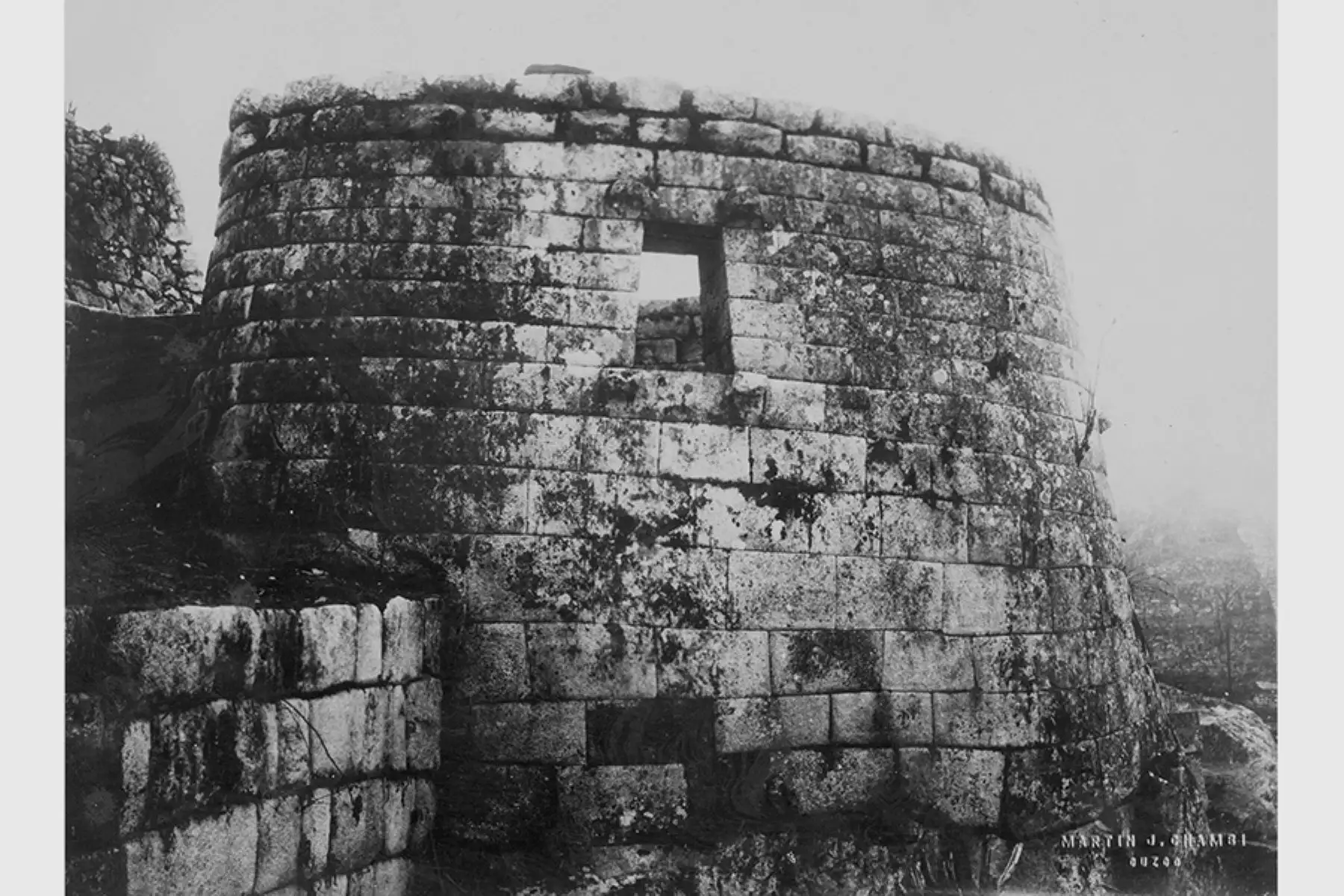 Fotografía de Martín Chambi de la ciudadela inca de Machu Picchu.