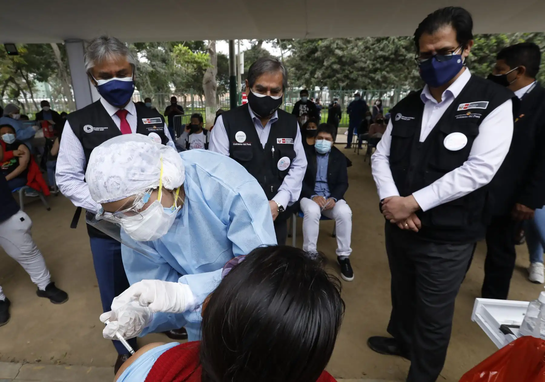 Ministerio de Salud inició la tercera Vacunatón contra la COVID-19, se empezó a inmunización a los adolescentes desde los 12 años con comorbilidades vulnerables a la pandemia. Foto: ANDINA/Minsa