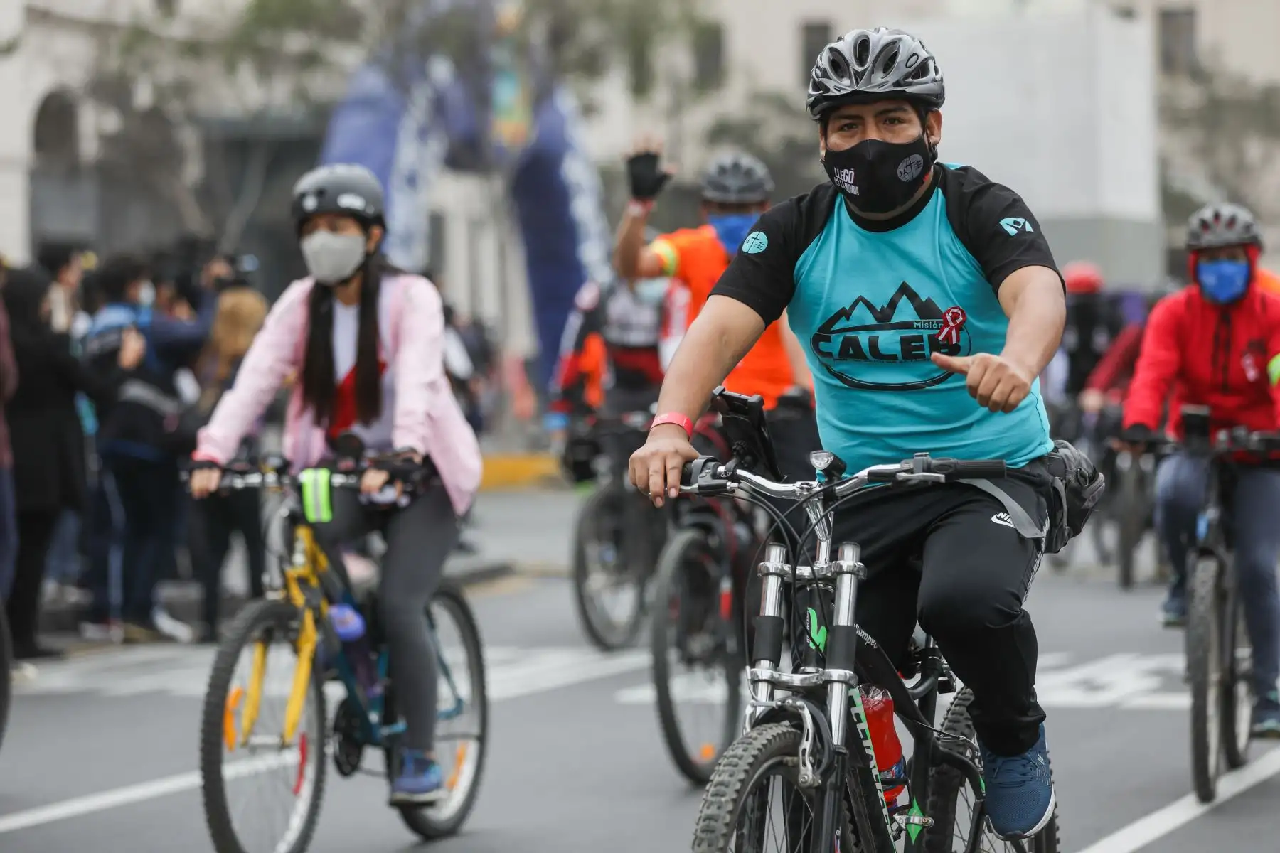 Municipalidad de Lima organiza bicicleteada "Pedaleando por el Bicentenario del Perú”. Esta actividad se realiza en simultáneo en varias ciudades del país e incluye un recorrido ciclístico de 25 km en cada lugar. Foto: ANDINA/Municipalidad de Lima