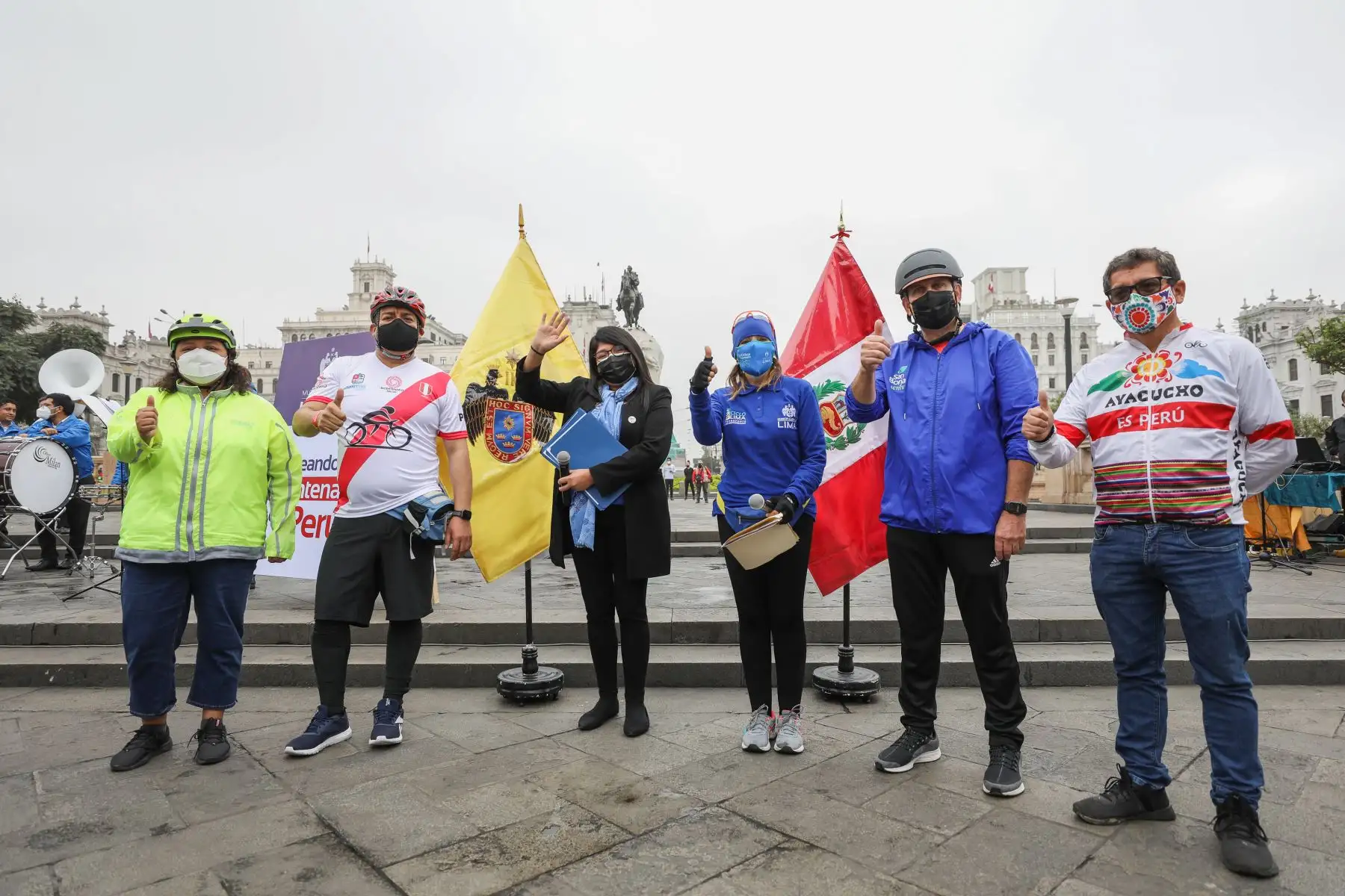 Municipalidad de Lima organiza bicicleteada "Pedaleando por el Bicentenario del Perú”. Esta actividad se realiza en simultáneo en varias ciudades del país e incluye un recorrido ciclístico de 25 km en cada lugar. Foto: ANDINA/Municipalidad de Lima
