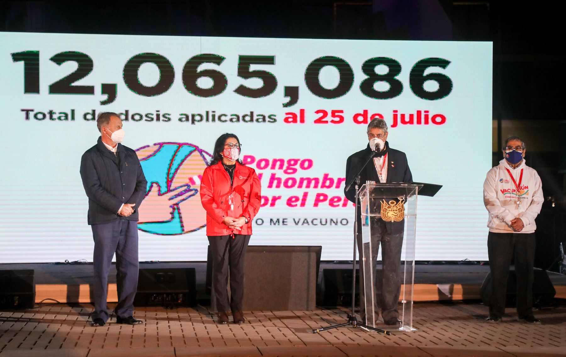 Clausura del tercer Vacunatón en Lima Metropolitana y Callao. ANDINA/Prensa Presidencia