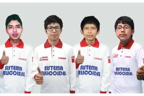 De izquierda a derecha: Eduardo Aragón (medalla de bronce), Mijaíl Gutiérrez (medalla de bronce), Joaquín Guerra (medalla de plata) y Eduardo Balbuena (medalla de bronce). Foto: Difusión