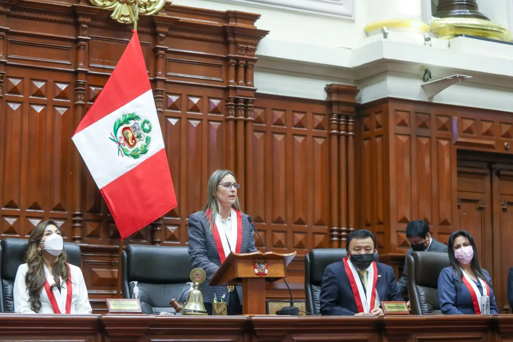 La Mesa Directiva del nuevo Congreso. Foto: ANDINA/difusión.