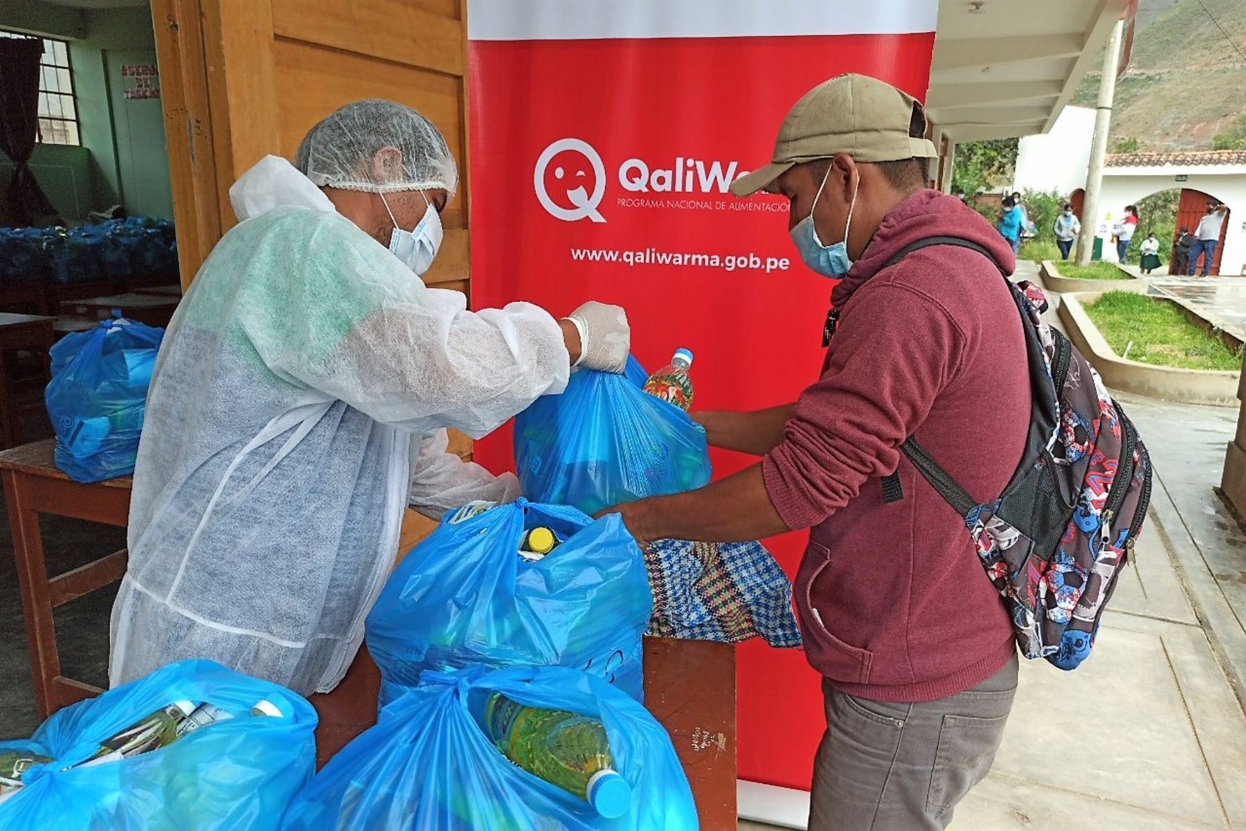 En lo que va del año, el programa Qali Warma entregó 78,000 toneladas de alimentos para escolares de todo el país. Foto: Qali Warma/Difusión