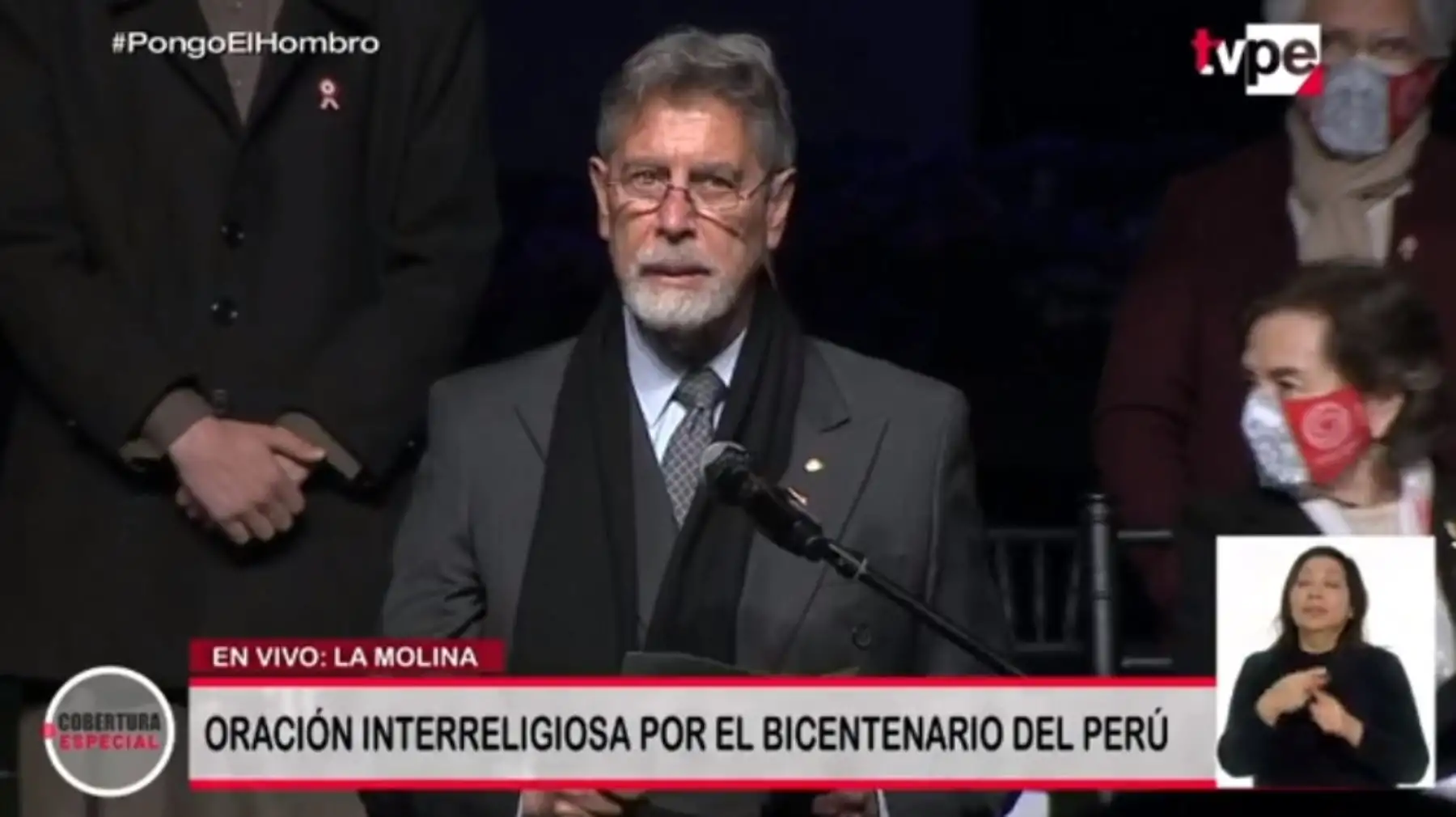 El presidente Francisco Sagasti participó en la reunión del Consejo Interreligioso del Perú.