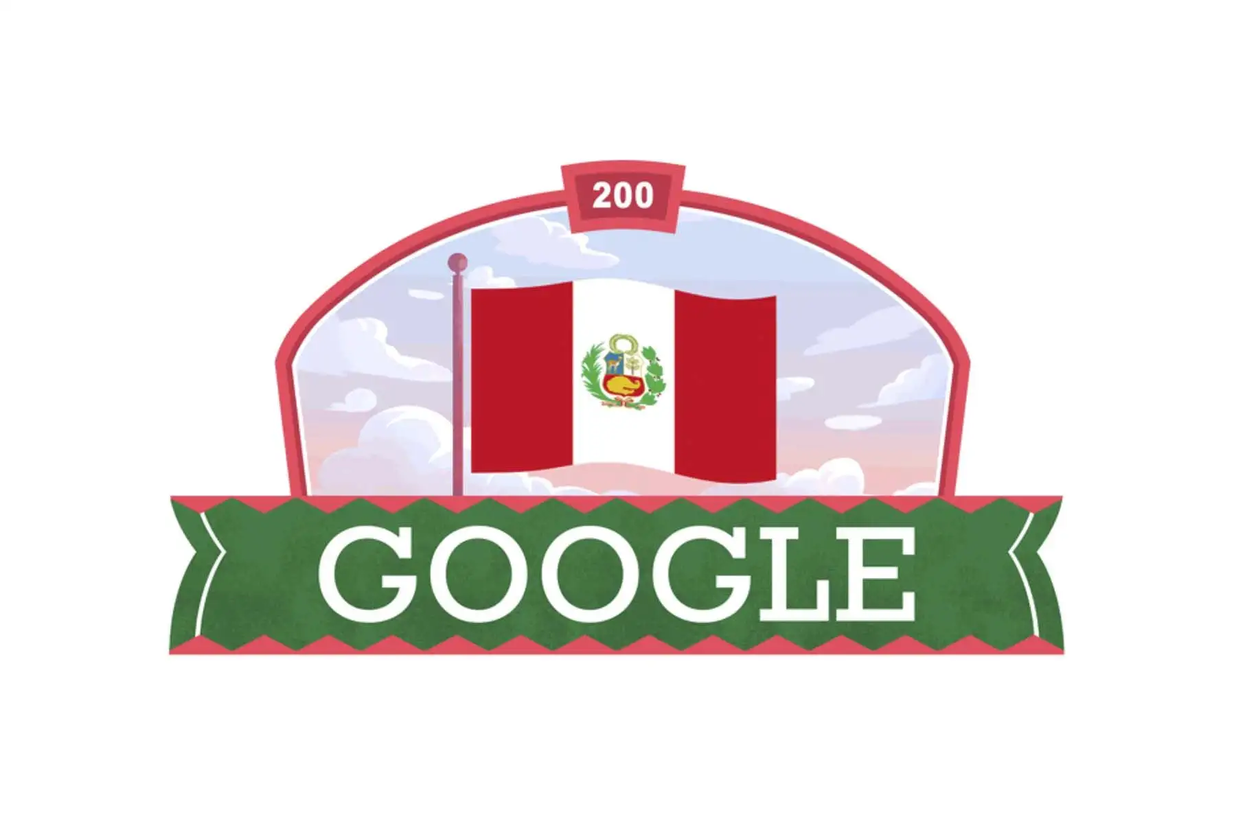 Esta no fue la primera vez en que Google rinde homenaje a las Fiestas Patrias, ya que desde hace 13 años viene decorando la página principal de su motor de búsqueda  con diseños alegóricos todos los 28 de julio.