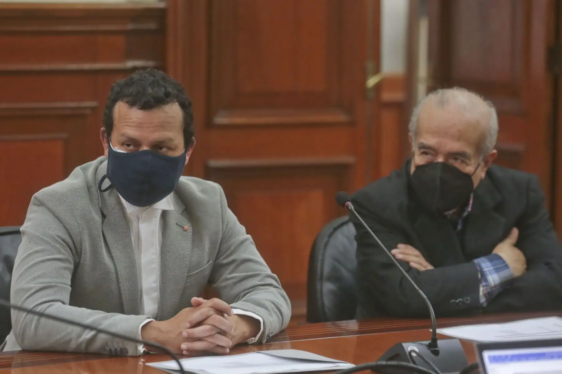 La presidenta del Consejo de Ministros, Violeta Bermúdez, participa en la sesión de instalación de la comisión de transferencia.
Foto: PCM
