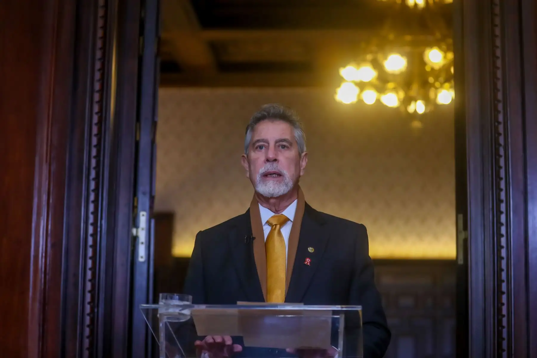 Último Mensaje a la Nación del presidente de la República, Francisco Sagasti.
Foto: ANDINA/Prensa Presidencia
