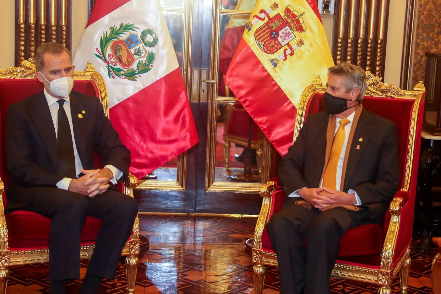 El presidente del Perú , Francisco Sagasti , lidera la ceremonia Unidos por el Bicentenario: 200 años de Independencia.
Foto: ANDINA/Prensa Presidencia