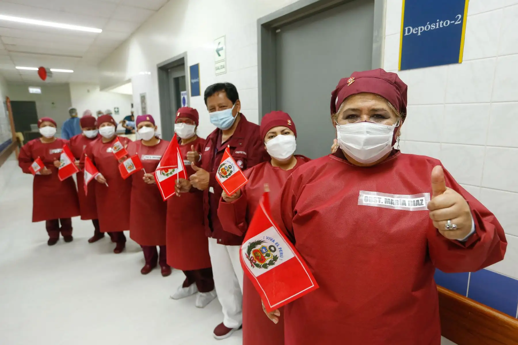 El primer bebé del Bicentenario llegó al mundo con la canción ‘Contigo Perú’. Foto: ANDINA/MINSA