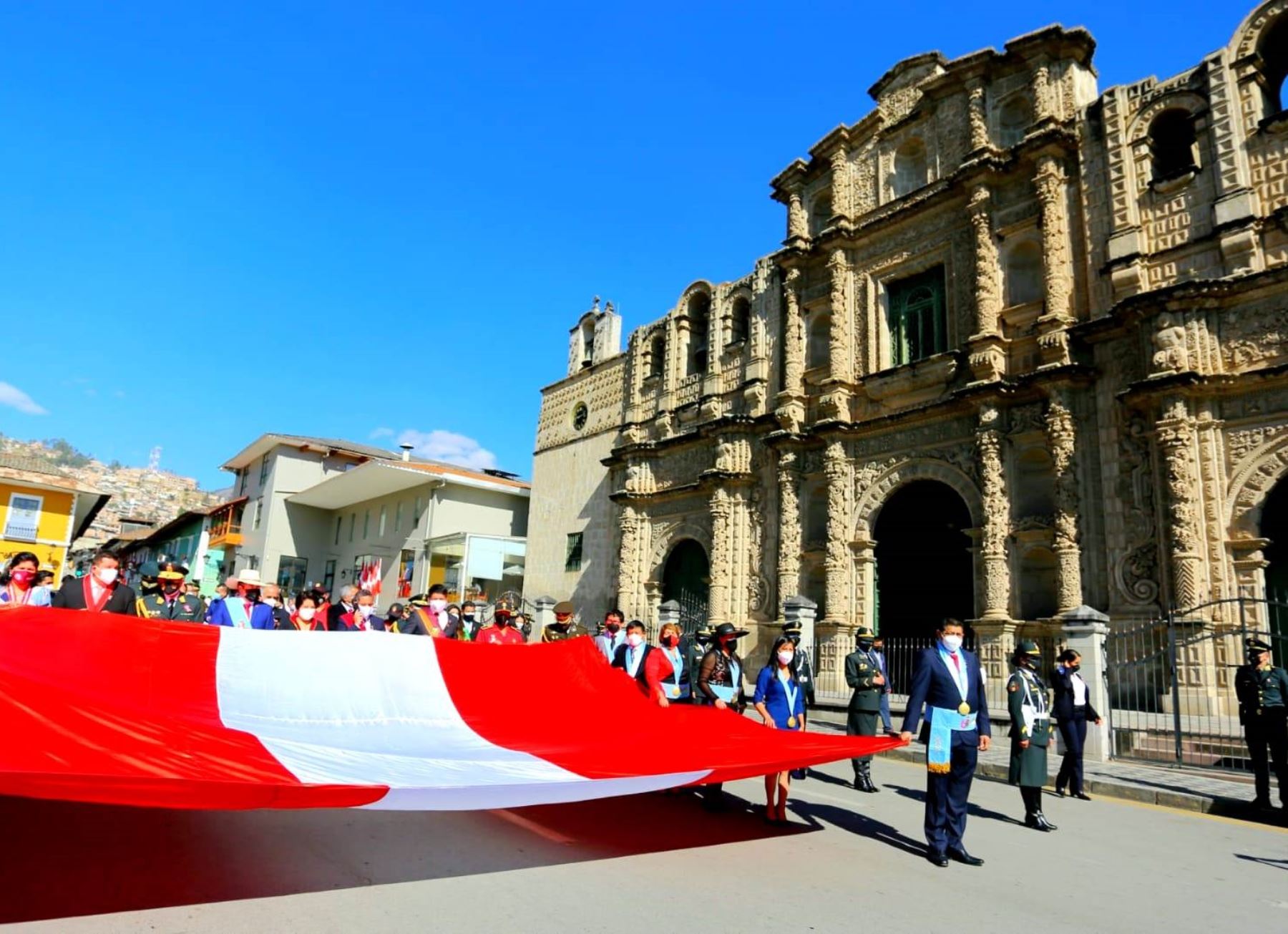 Cajamarca celebra el bicentenario de la Independencia del Perú y sus autoridades hacen un llamado a la unidad de todos los peruanos. ANDINA/Difusión
