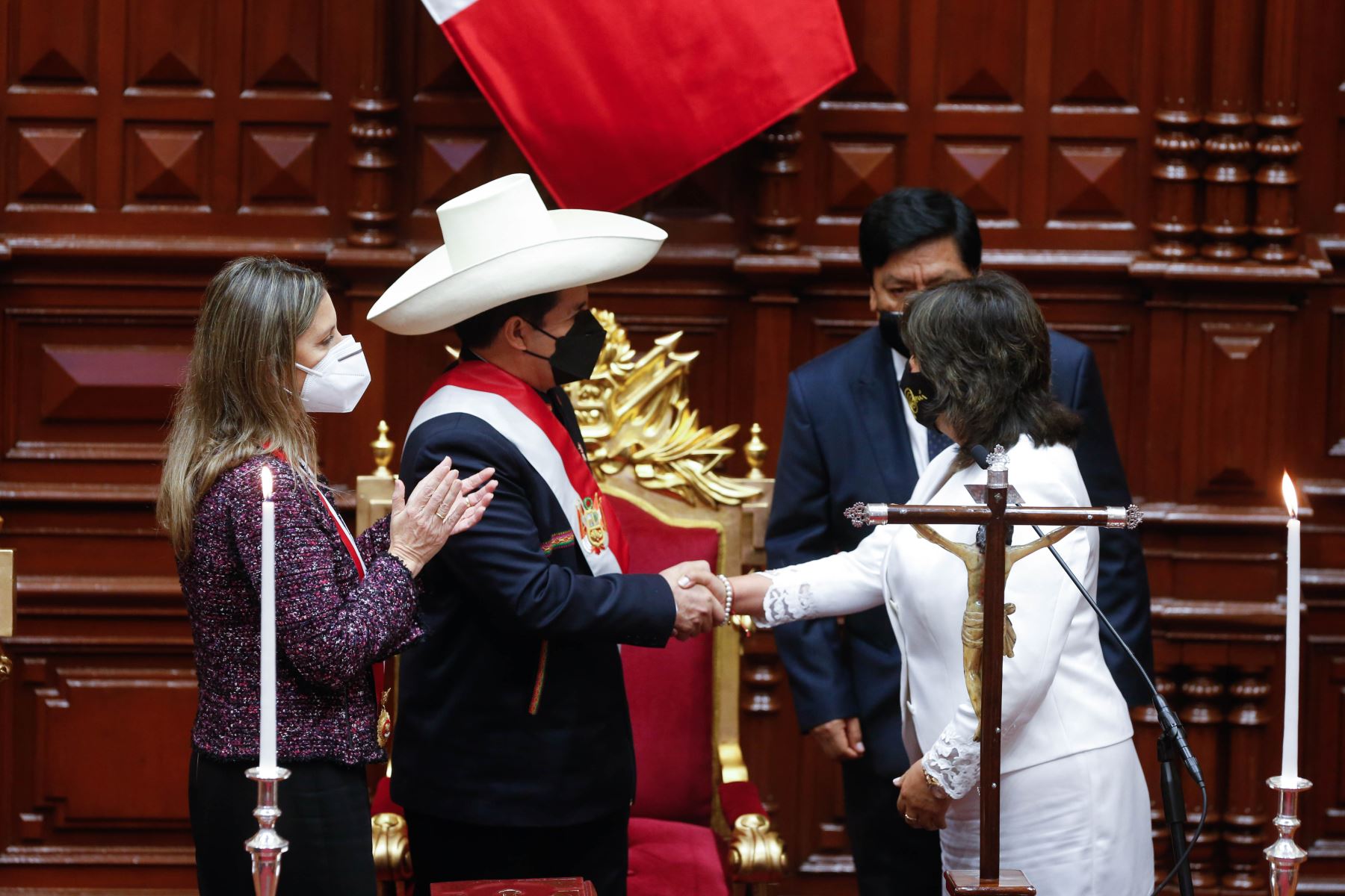 Ceremonia de Toma del Mando Supremo del Presidente de la 
República Pedro Castillo Terrones. Foto: ANDINA/ Prensa Presidencia