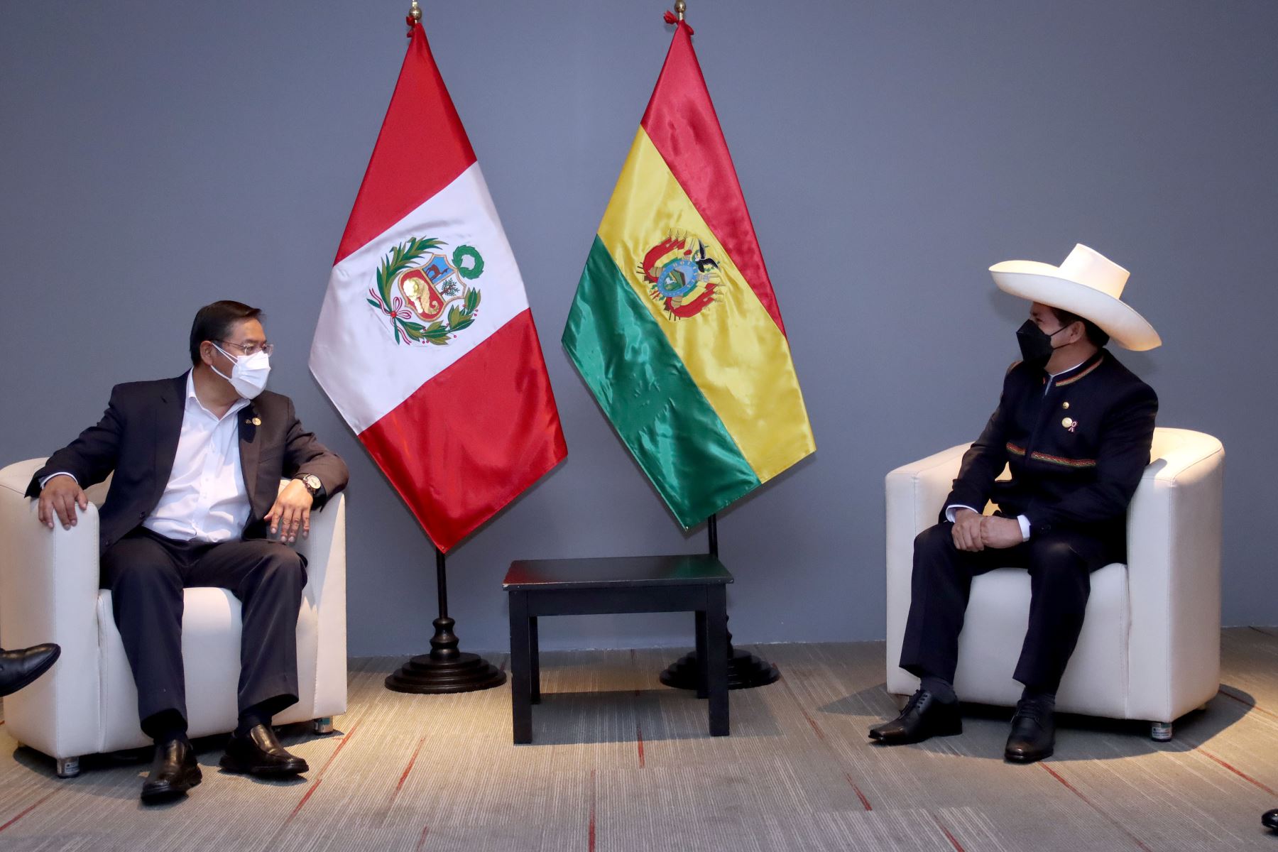 El presidente de la República, Pedro Castillo, sostuvo una reunión protocolar con su similar de Bolivia, Luis Arce Catacora
Foto: ANDINA/Prensa Presidencia