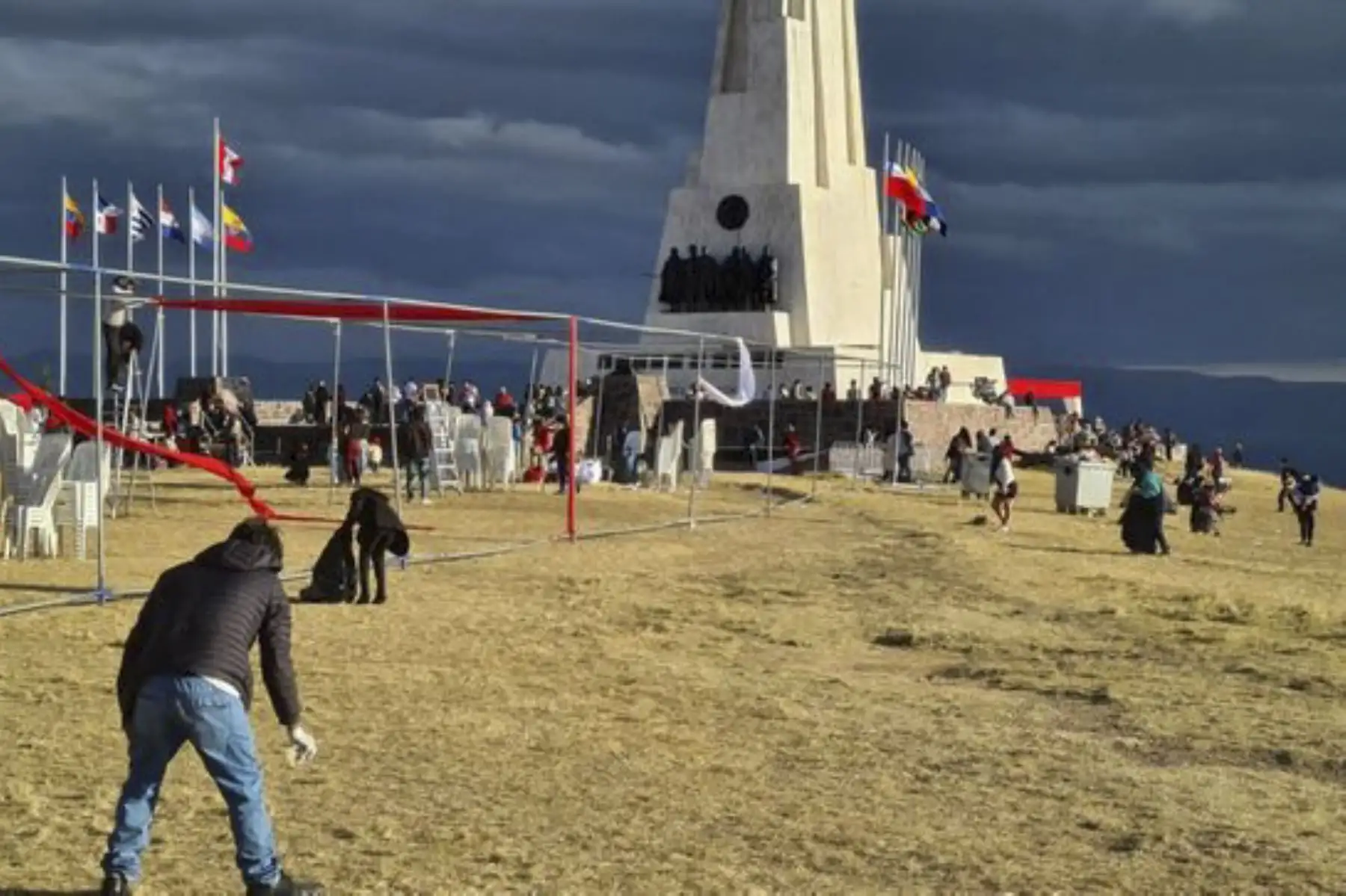 Culminó con éxito plan de contingencia para la conservación del Santuario Histórico de la Pampa de Ayacucho durante ceremonia de juramentación del Jefe del Estado. Foto: Sernanp