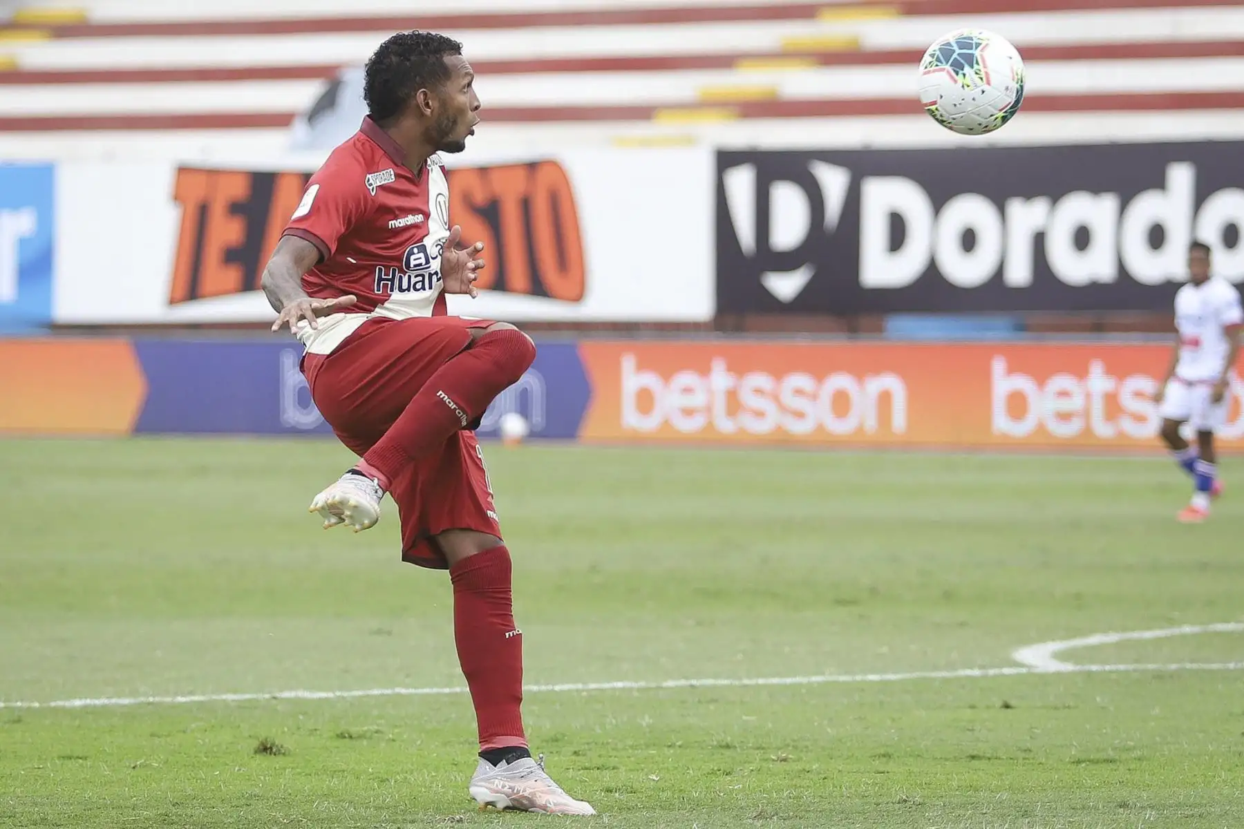 Universitario choca ante Carlos Manucci en partido por la tercera fecha de la Liga 1, en el Estadio Miguel Grau. Foto: Liga 1