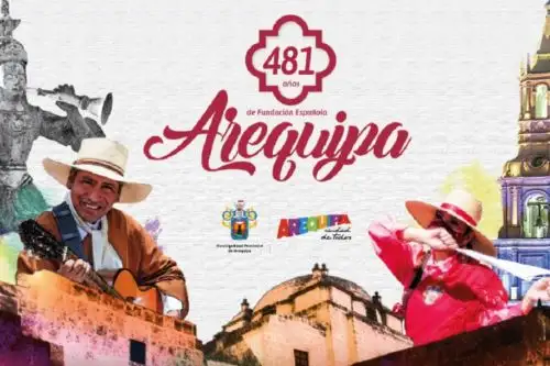 La ciudad de Arequipa celebra su 481 aniversario de fundación española con una serie de actos conmemorativos, en su mayoría virtuales, cuya fecha central es el próximo 15 de agosto.  ANDINA/Difusión