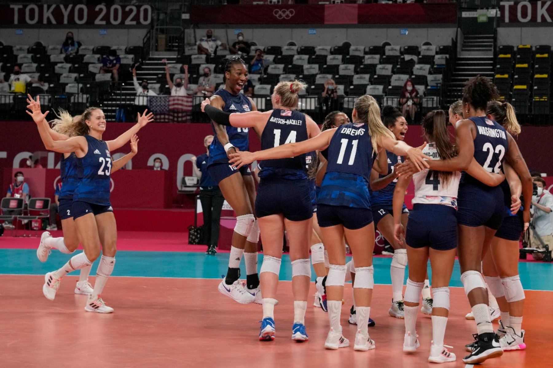 Estados Unidos se instaló en la semifinal del voleibol femenino