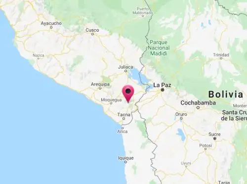 El epicentro del sismo de magnitud 4.0 se ubicó cerca de la localidad de Susapaya, provincia de Tarata, en la sierra de la región Tacna.