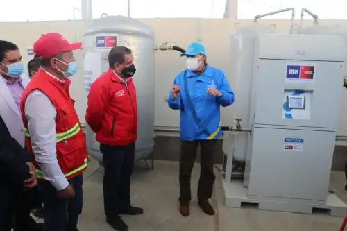 La Libertad: inauguran planta de oxígeno en hospital Elpidio Berovides Pérez de Otuzco.