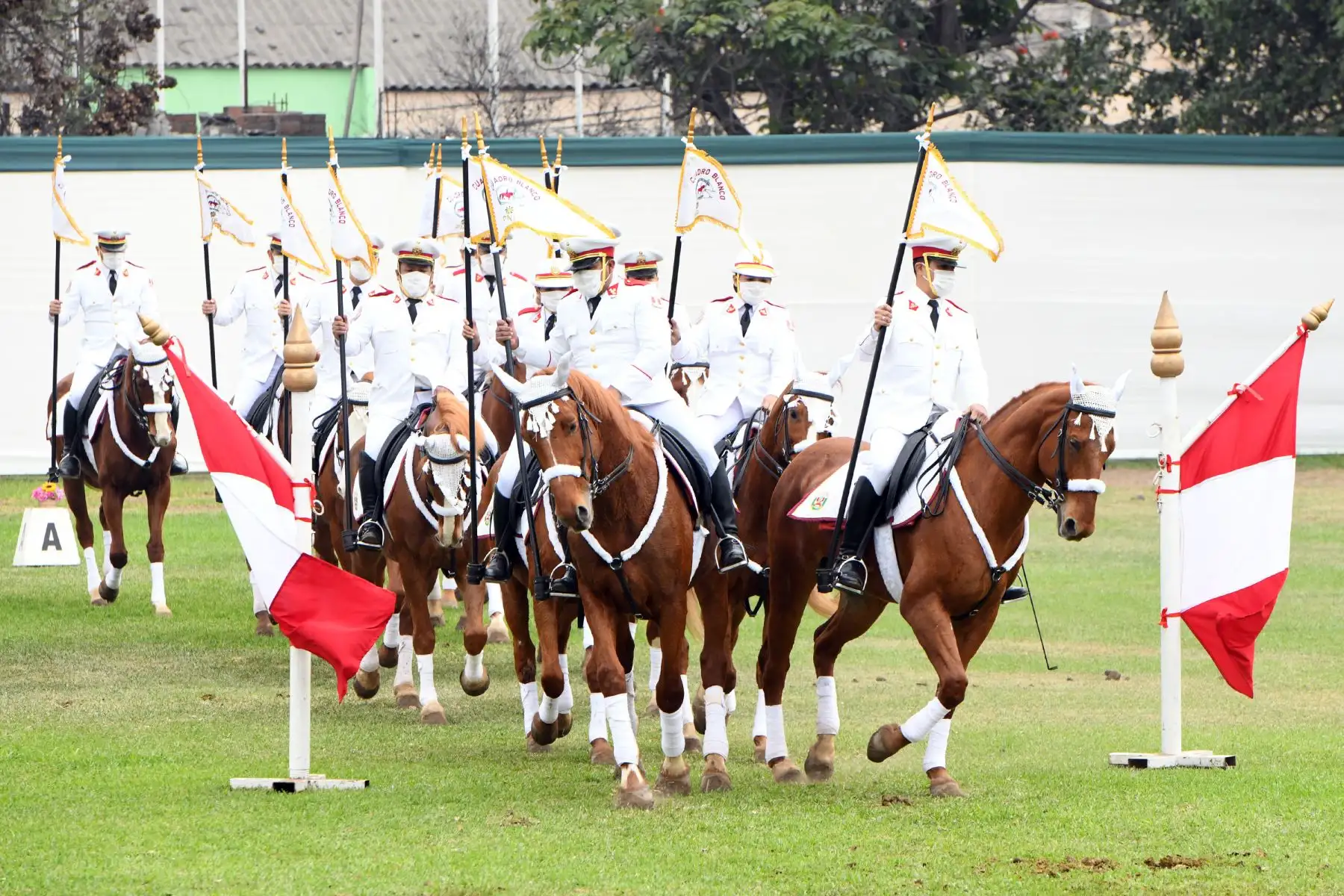 Ministro del Interior, Juan Carrasco Millones, participa en la ceremonia por el 197.° aniversario de la gloriosa Batalla de Junín y el Día de la Caballería Peruana, desarrollada en la sede de la Unidad Histórica de la Policía Montada - El Potao.
Foto: Mininter