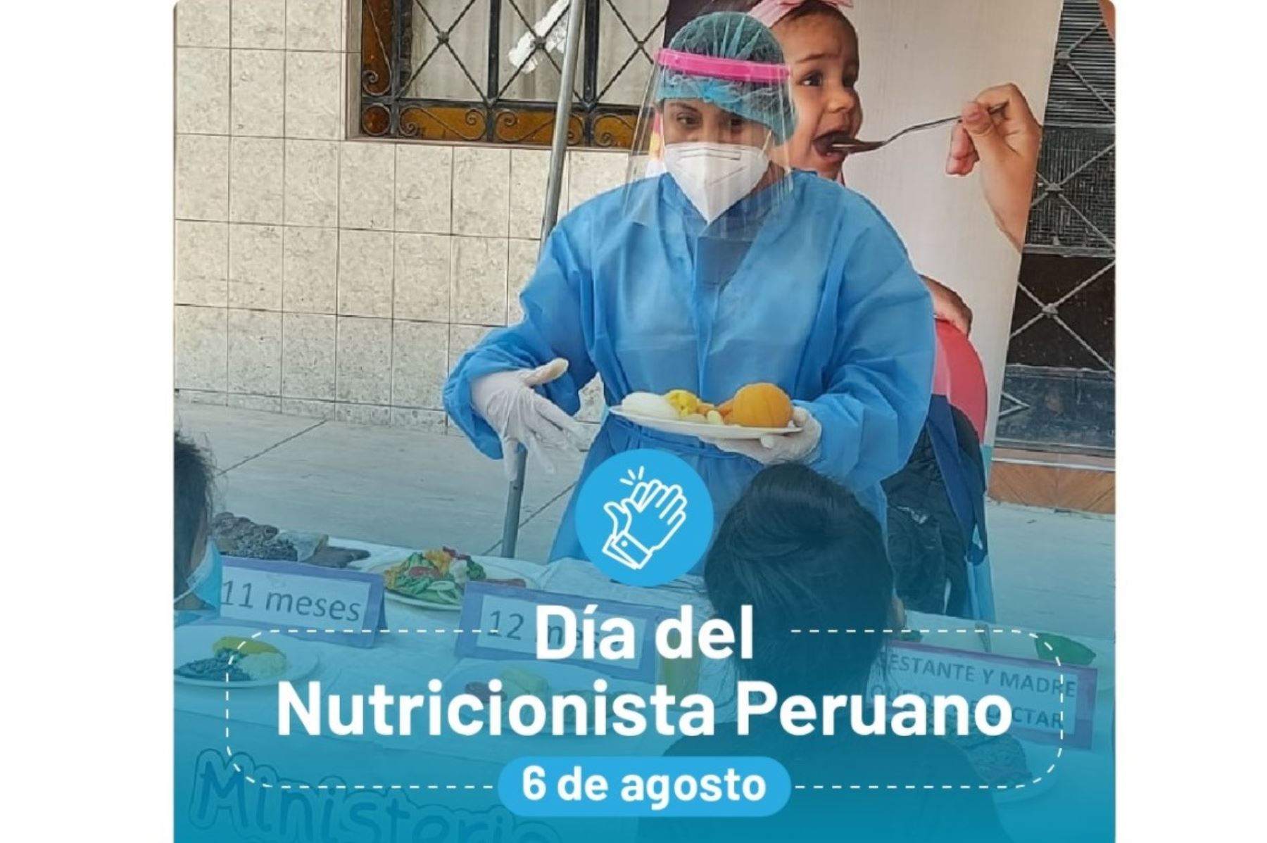 Pieza gráfica del Minsa elaborada por el Día del Nutricionista Peruano.