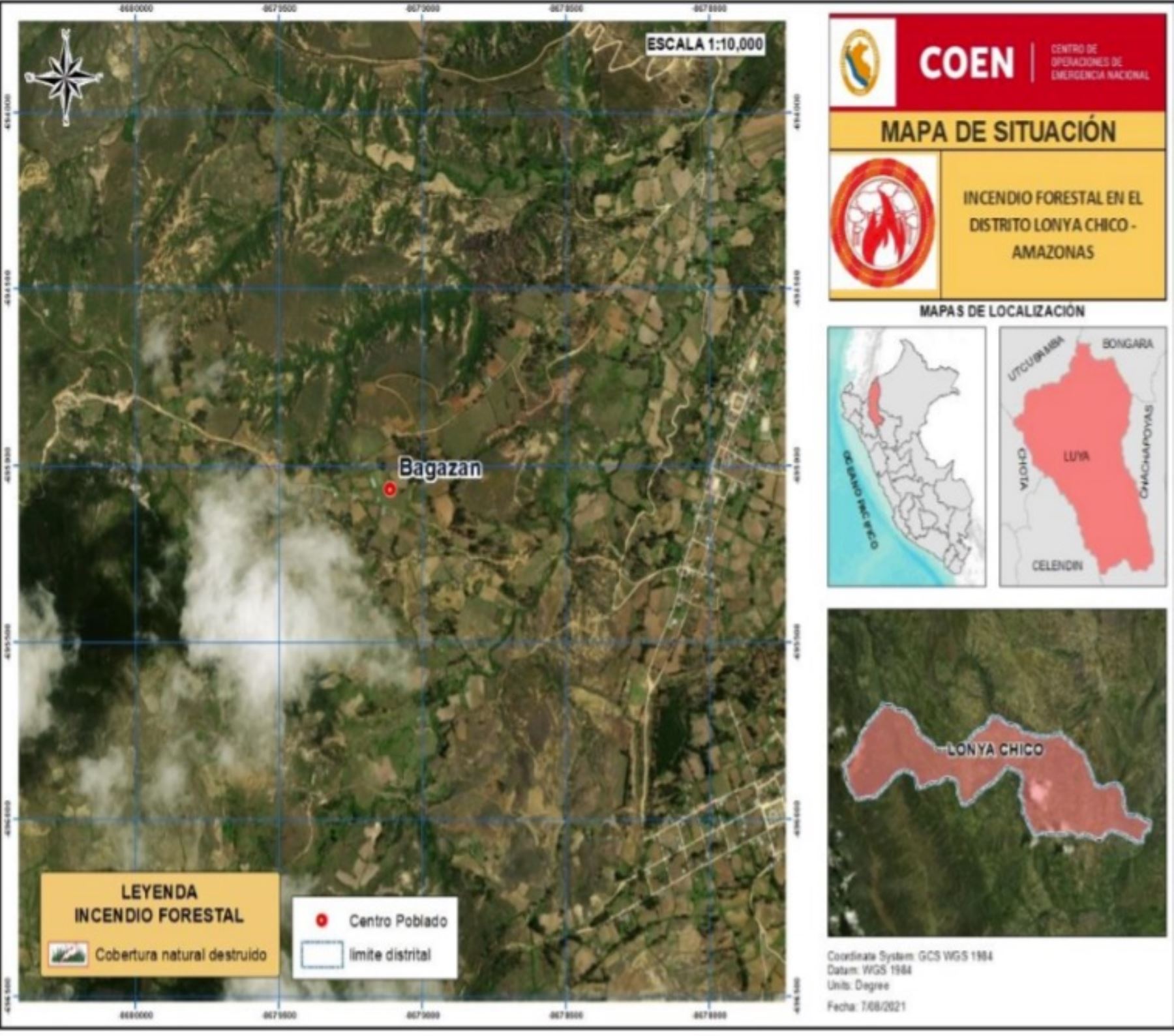 autoridades y pobladores de la zona contribuyeron a sofocar el fuego.