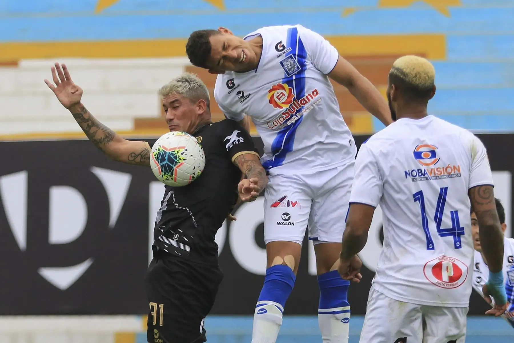 Alianza Atlético choca ante Cusco FC en encuentro por la quinta fecha de la Liga 1, en el estadio Alberto Gallardo. Foto: Liga 1