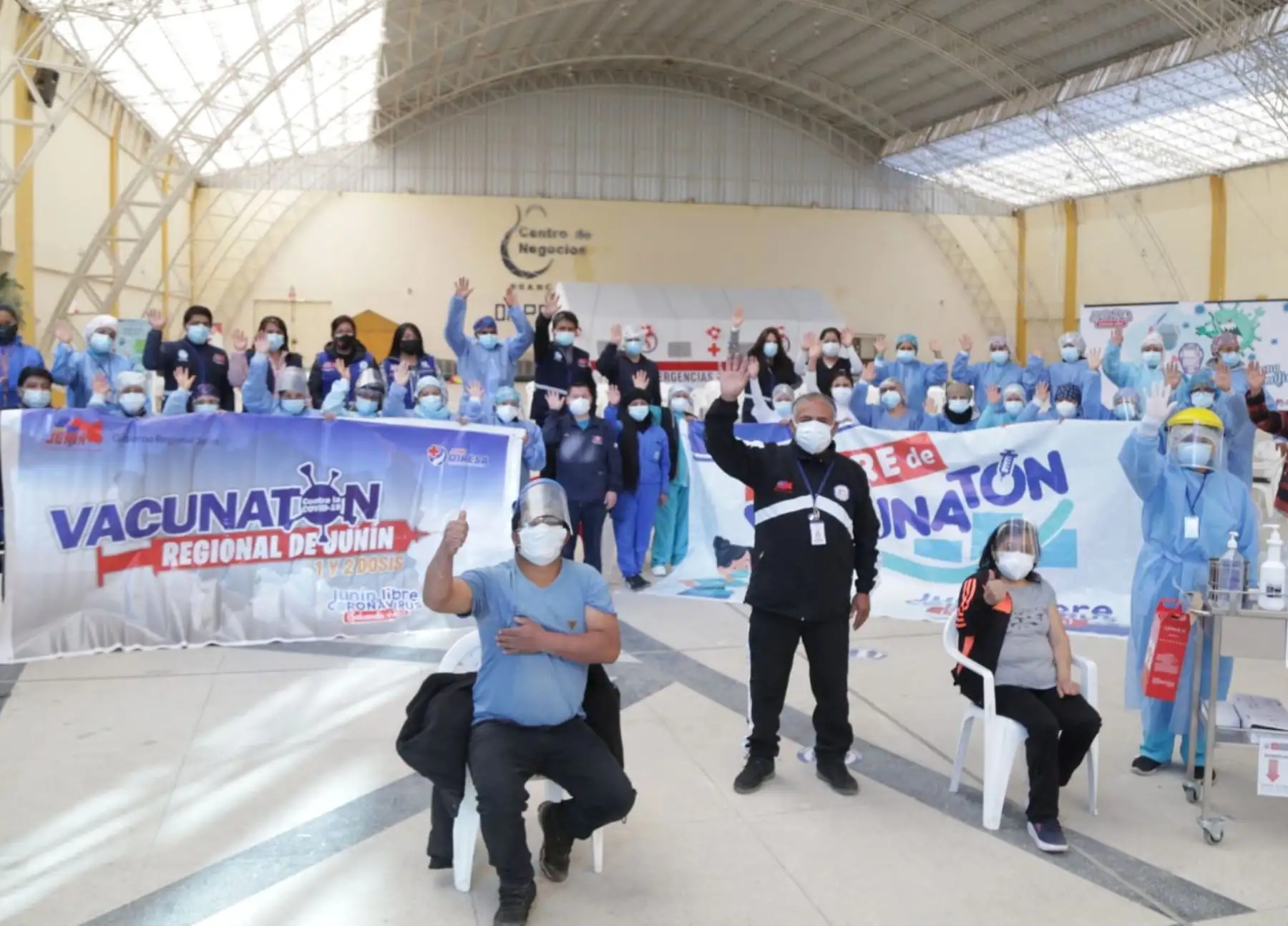 Más de 58,000 personas recibieron la vacuna contra la covid-19 en Junín, destacó el Gobierno Regional.