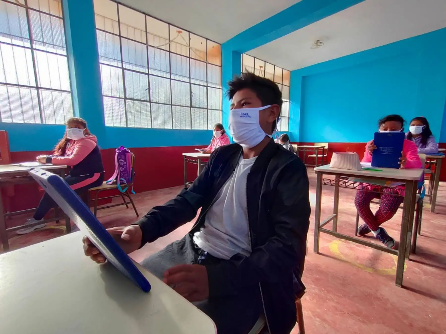 Retorno a clases seguro de los estudiantes. Foto: ANDINA/Difusión