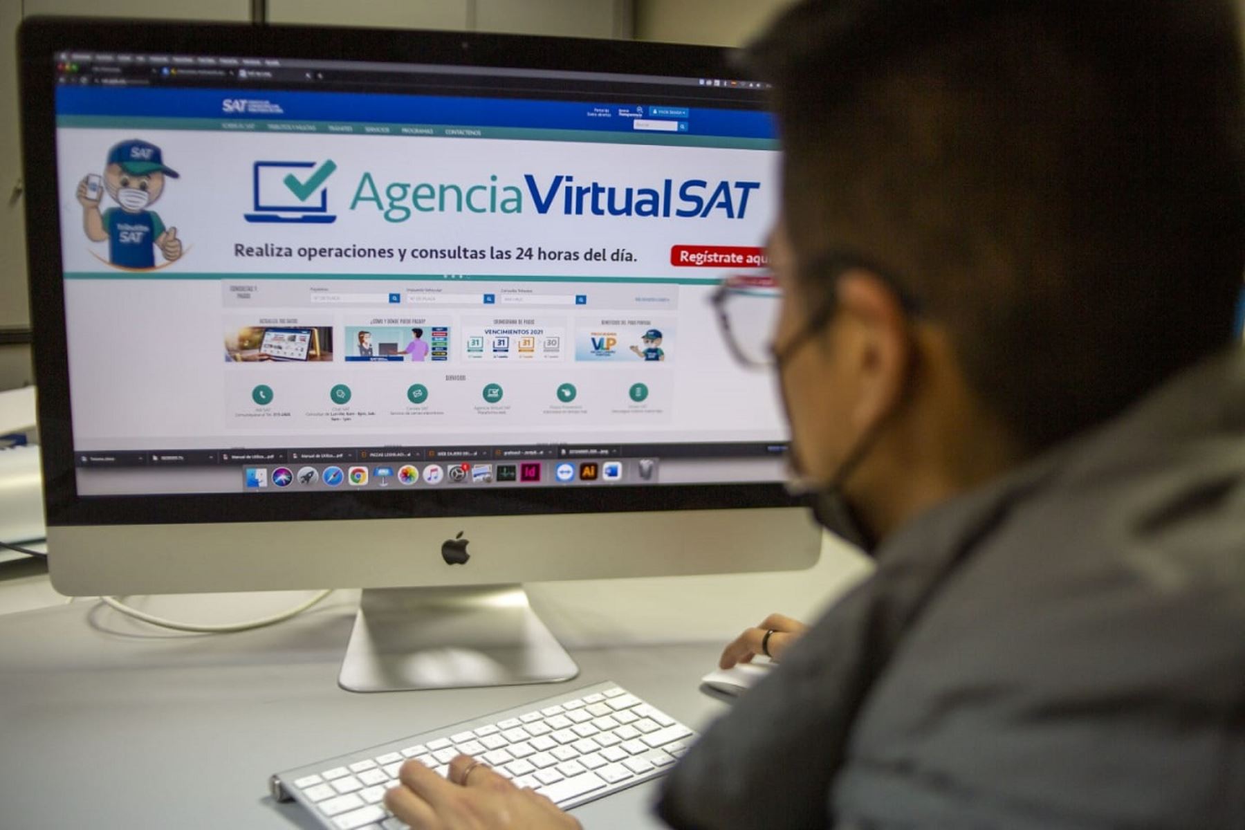 Plataforma virtual del SAT. Foto: Cortesía.