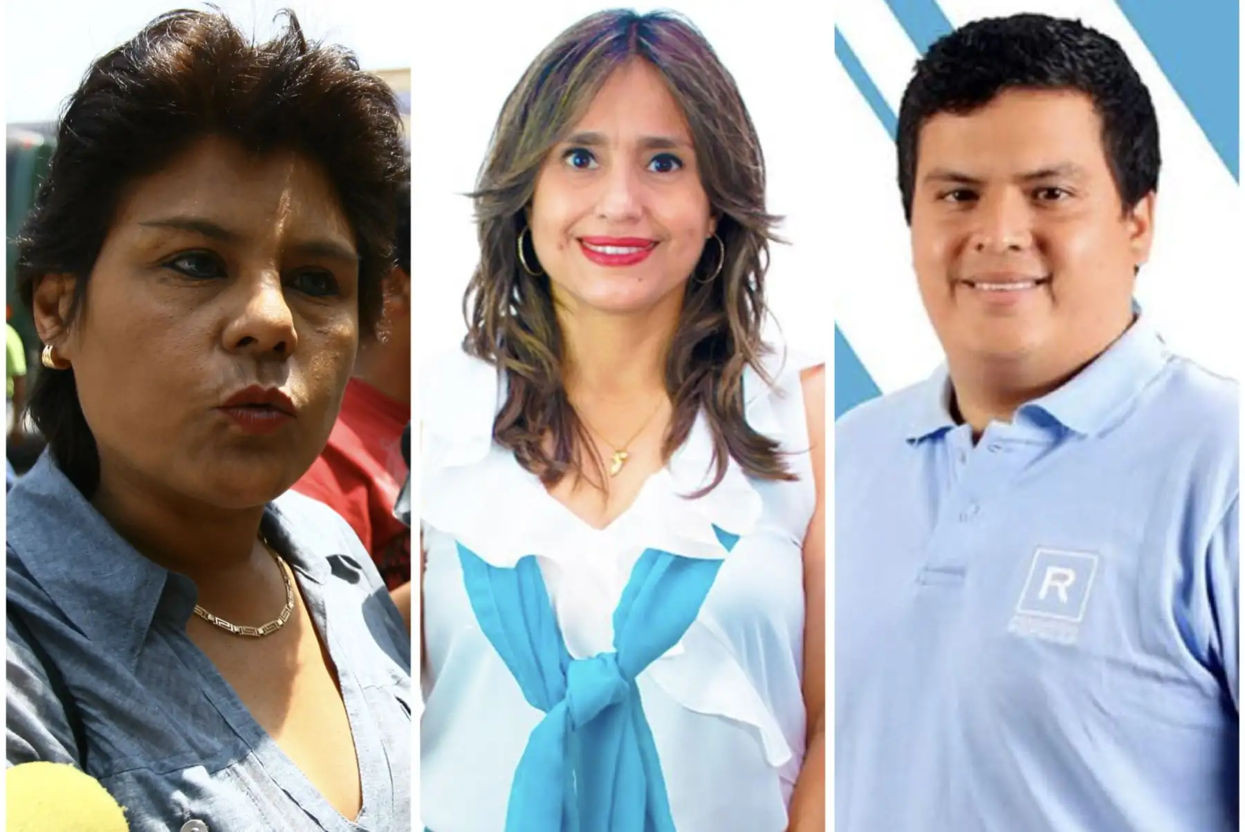 Norma Yarrow, Jessica Córdova y Diego Bazán, hoy en las filas de Avanza País. Foto: ANDINA/difusión.