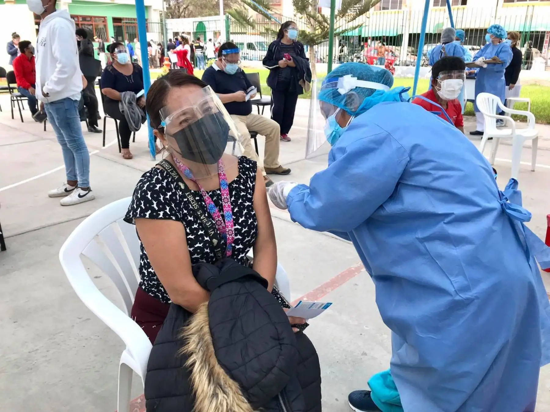 La meta para el primer vacunatón en Lambayeque es vacunar a 49,000 personas. ANDINA/Difusión