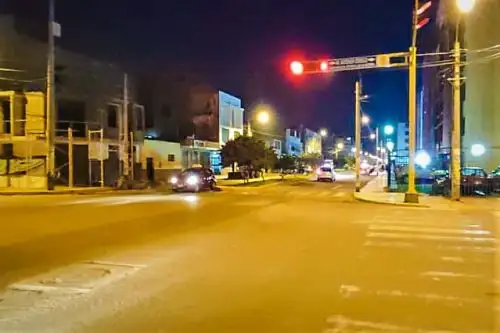 Vista nocturna de un sector del distrito de La Victoria, en la provincia de Chiclayo. Foto: Municipio distrital de La Victoria/Internet