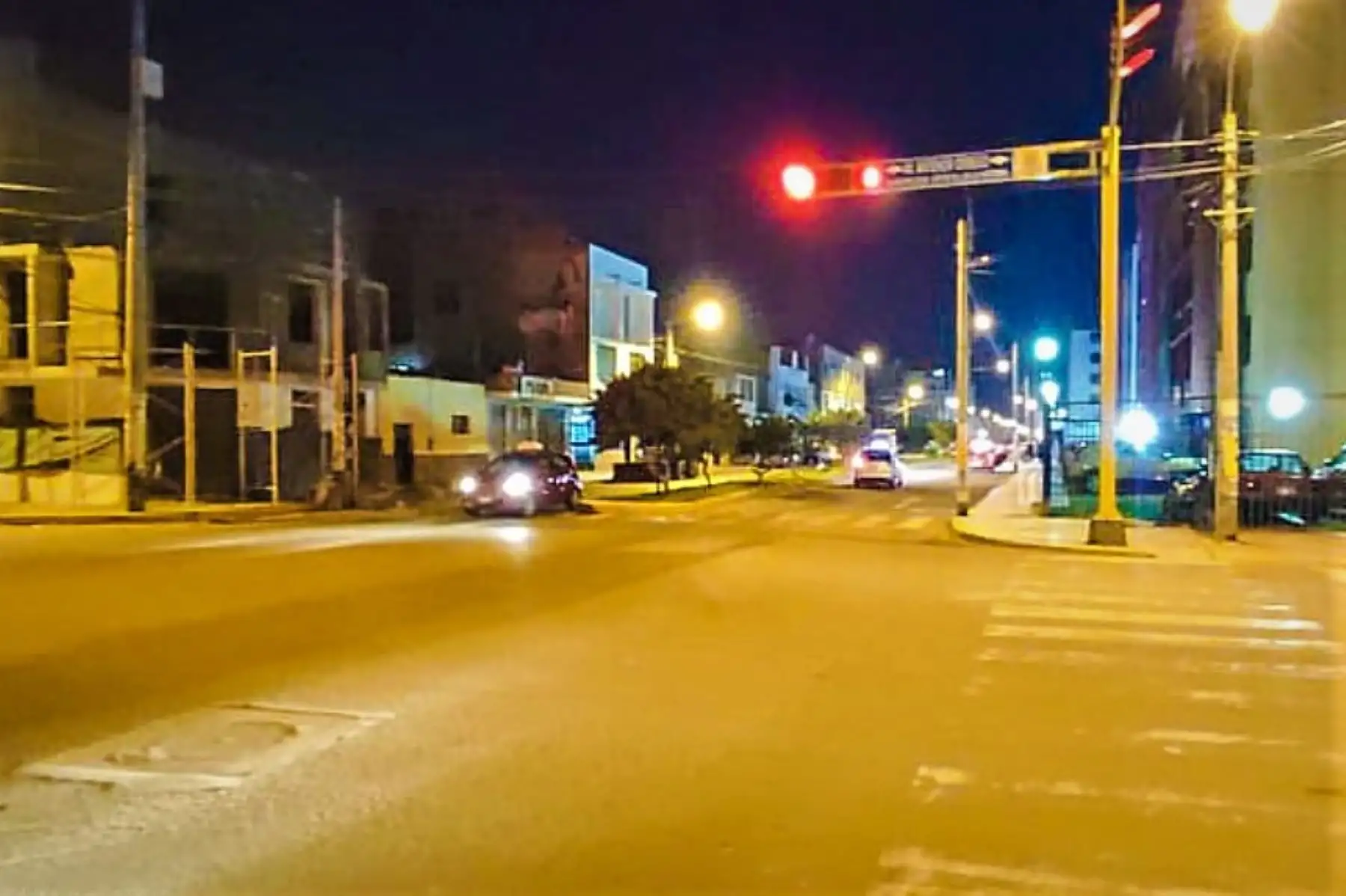 Vista nocturna de un sector del distrito de La Victoria, en la provincia de Chiclayo. Foto: Municipio distrital de La Victoria/Internet