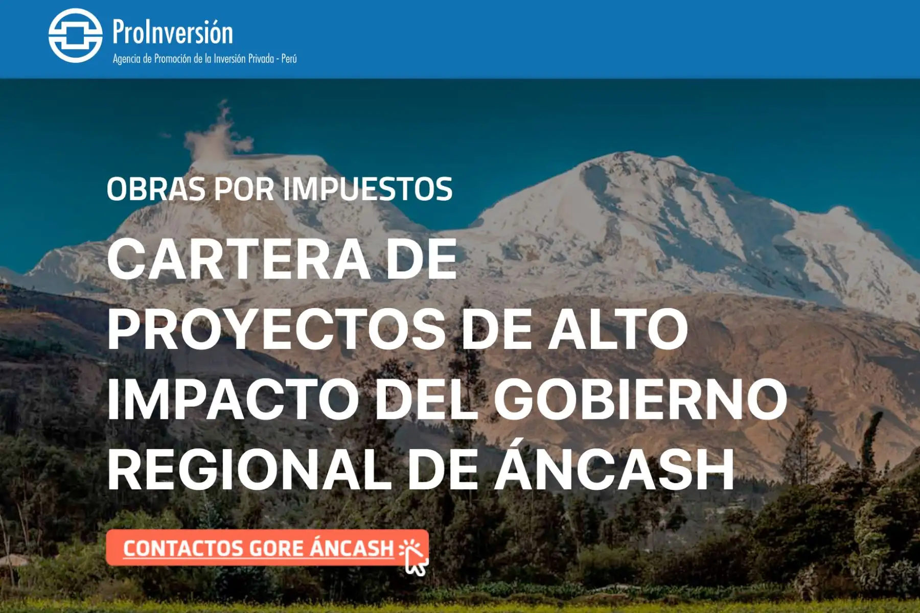 En evento se promovió la participación de empresas privadas en el financiamiento y ejecución de proyectos priorizados por el Gore Áncash mediante el mecanismo OxI. Foto: ANDINA/Difusión