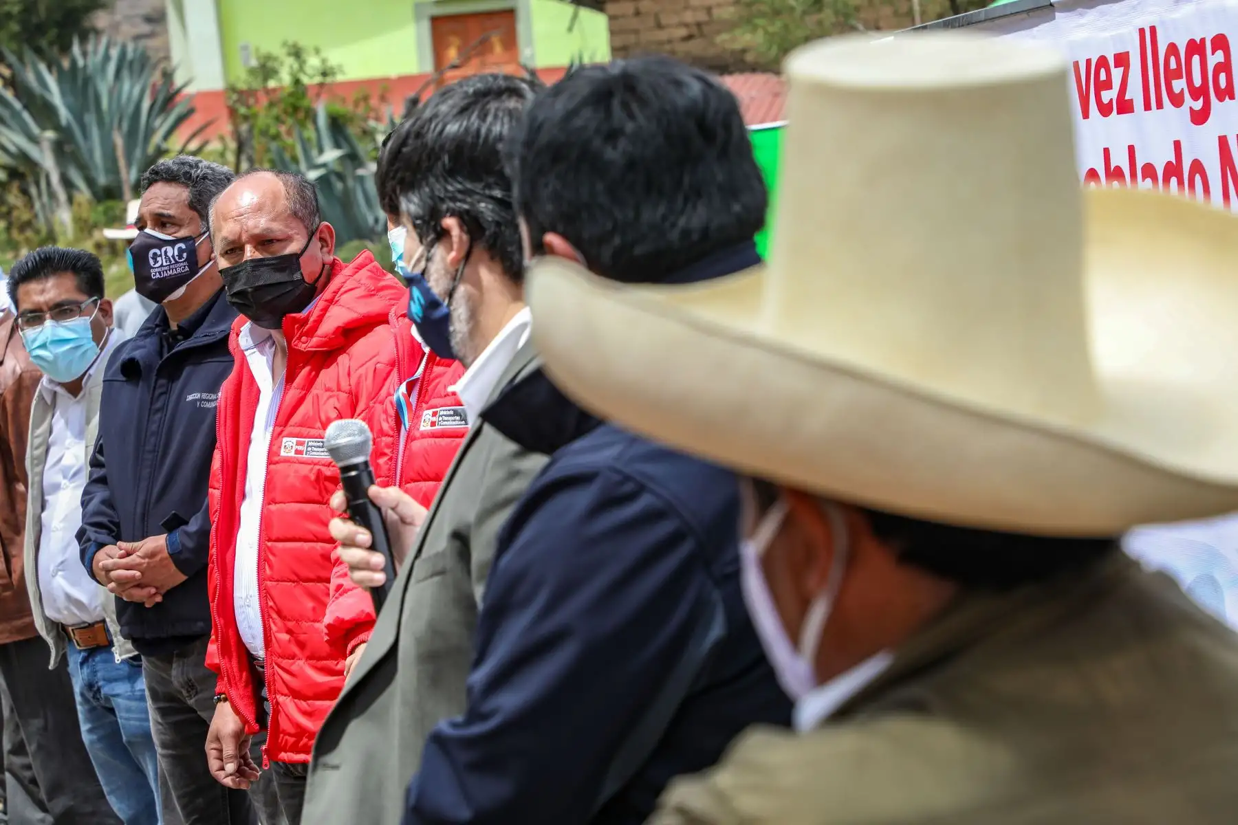 El ministro de Transportes y Comunicaciones, Juan Silva participó de la activación de la antena 4G junto a autoridades de la región Cajamarca.
Foto: MTC
