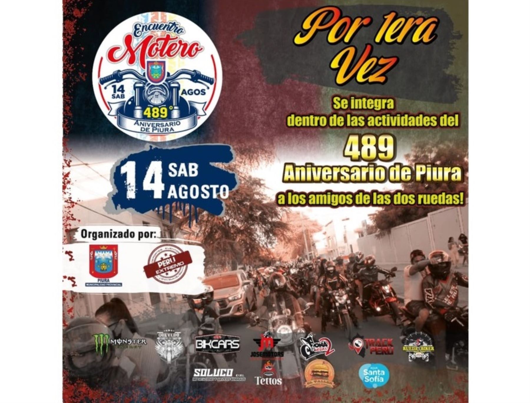 Motociclistas de todo el Perú se sumarán a homenaje a la ciudad de Piura y hoy participarán de diversas actividades.