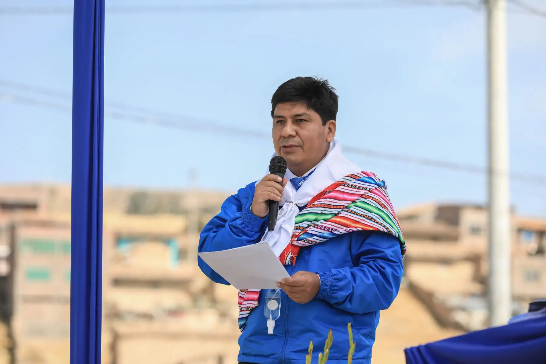 Presidente de EsSalud Dr. Mario Carhuapomal viajó a la región Junín para supervisar los avances en construcción del Hospital Bicentenario de Jauja, 1 de los 13 hospitales modulares que proyectan  inaugurar. Foto: ANDINA/Essalud