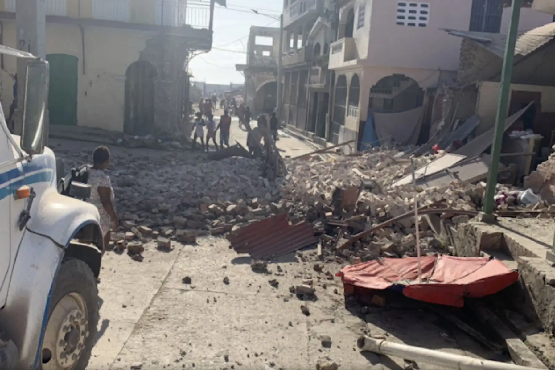 Terremoto de magnitud 7,2 deja al menos 29 muertos en Haití. Foto: JCOM Haiti