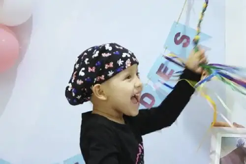 Mica venció al cáncer infantil. ANDINA/Difusión