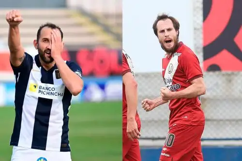 Hernán Barcos y Hernán Novick son dos de los fichajes más interesante de esta temporada en la Liga 1. Foto: Twitter Liga 1