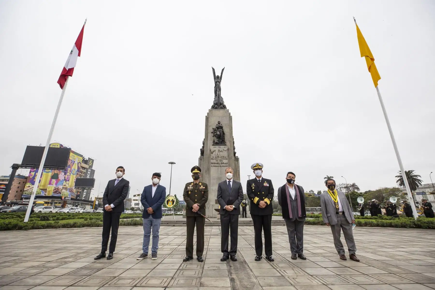 El alcalde de Lima, Jorge Muñoz entrega totalmente restaurado el monumento a Miguel Grau Seminario, en el marco de la recuperación integral del Centro Histórico de Lima y en conmemoración del bicentenario de la independencia del Perú.
Foto: MML