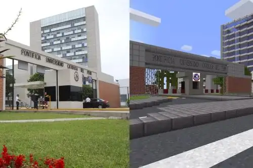 Los estudiantes de la PUCP empezaron el proyecto a mediados del 2019 tomando fotografías del campus y del interior de sus edificios. Foto: Pukecraft/PUCP