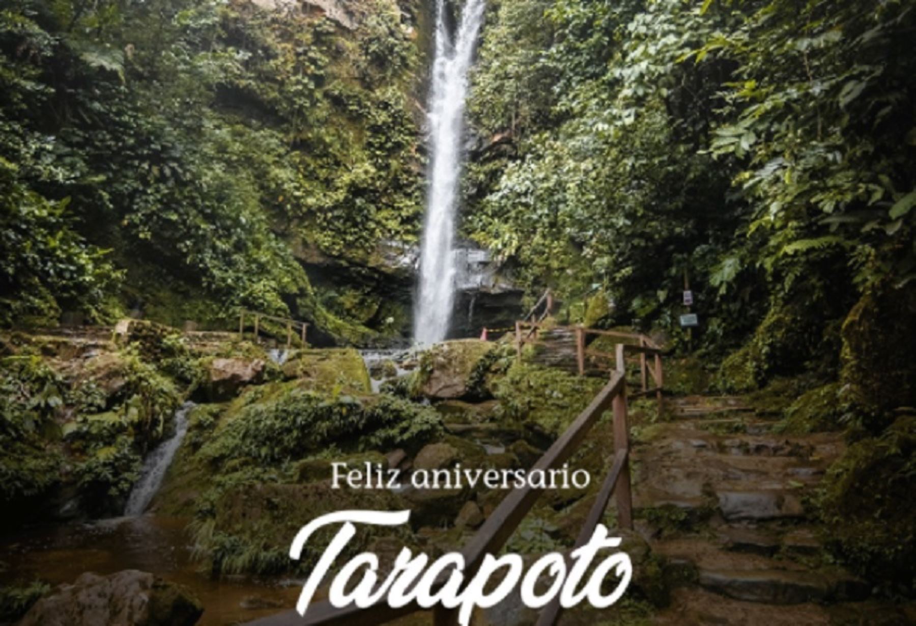 La ciudad de Tarapoto celebra hoy su 239 aniversario de fundación española. La paradisiaca catarata de Aguashiyacu es uno de sus principales atractivos turísticos y es un destino bioseguro al contar con el sello internacional Safe Travels.