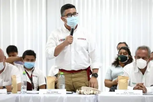 Ministro de Vivienda, Construcción y Saneamiento, Geiner Alvarado. Cortesía MVCS