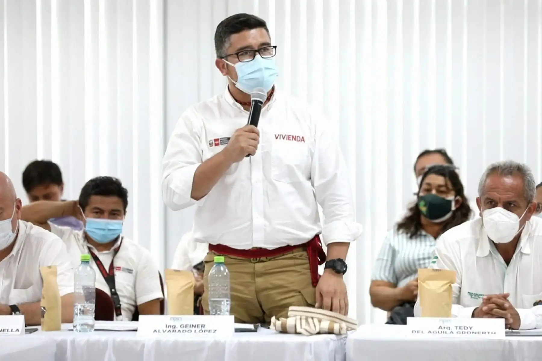 Ministro de Vivienda, Construcción y Saneamiento, Geiner Alvarado. Cortesía MVCS