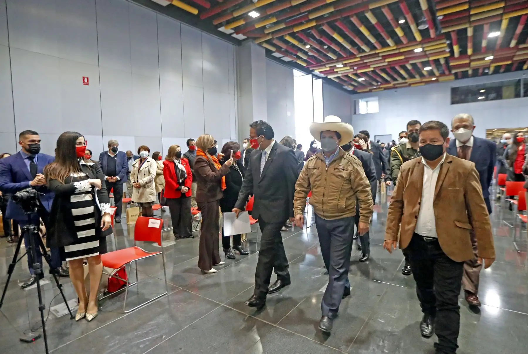 El Presidente en la presentación del pabellón Perú de la Expo Dubái. Foto: ANDINA/Prensa Presidencia.