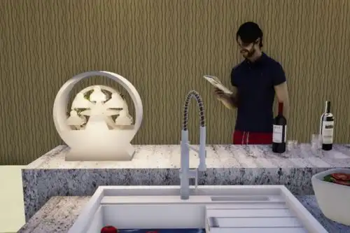 El equipo mide 60 centímetros de alto aproximadamente y consta de dos sistemas.