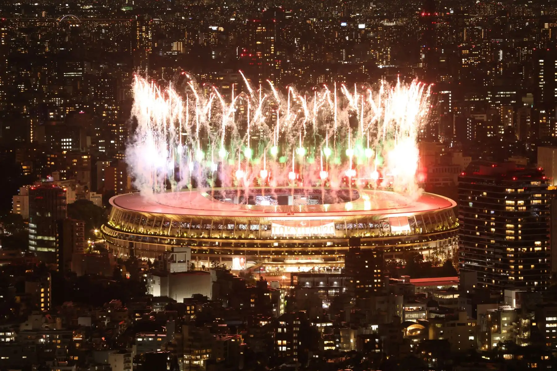 Ceremonia de apertura de los Paralímpicos en el Estadio Olímpico de Tokio 2020

Foto: AFP