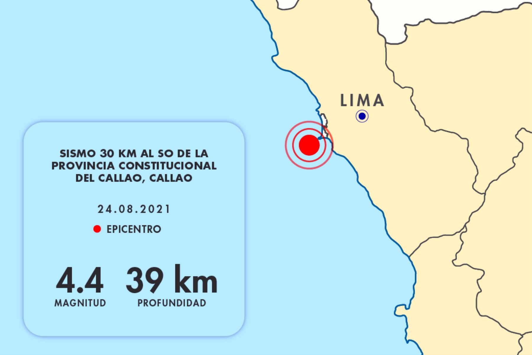Sismo de magnitud 4.4 en el Callao fue por fricción de placa de Nasca con la Sudamericana. Foto: ANDINA/difusión.